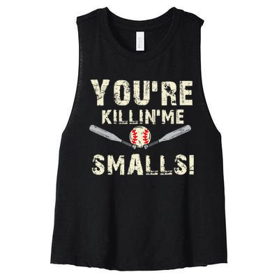 Funny Dad Gift, You're Killing Me Smalls Dad And Child Women's Racerback Cropped Tank