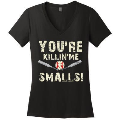 Funny Dad Gift, You're Killing Me Smalls Dad And Child Women's V-Neck T-Shirt