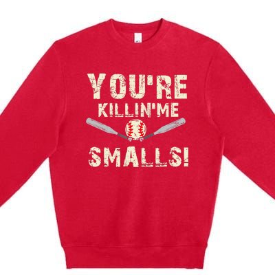 Funny Dad Gift, You're Killing Me Smalls Dad And Child Premium Crewneck Sweatshirt