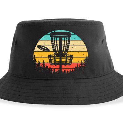 Funny Disc Golf Art For Vintage Disc Golfer Lovers Sustainable Bucket Hat