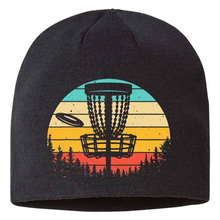 Funny Disc Golf Art For Vintage Disc Golfer Lovers Sustainable Beanie