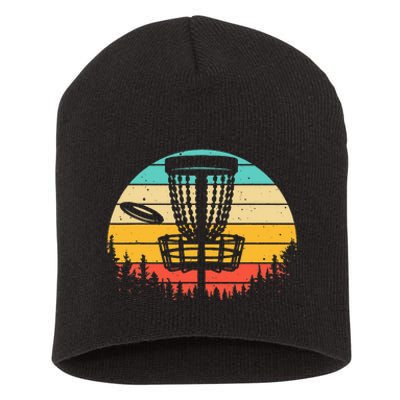 Funny Disc Golf Art For Vintage Disc Golfer Lovers Short Acrylic Beanie