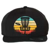 Funny Disc Golf Art For Vintage Disc Golfer Lovers Wool Snapback Cap