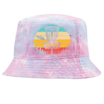 Funny Disc Golf Art For Vintage Disc Golfer Lovers Tie-Dyed Bucket Hat