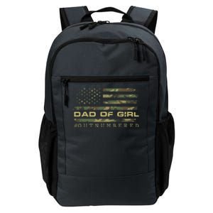 Fathers Day Gift For Dad Dad Of Girls Outnumbered Us Flag Cute Gift Daily Commute Backpack