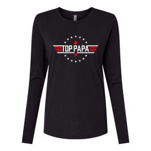 Fathers Day Gift Papa Gift from Grand Son Daughter Womens Cotton Relaxed Long Sleeve T-Shirt