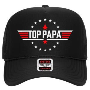 Fathers Day Gift Papa Gift from Grand Son Daughter High Crown Mesh Back Trucker Hat