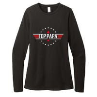 Fathers Day Gift Papa Gift from Grand Son Daughter Womens CVC Long Sleeve Shirt