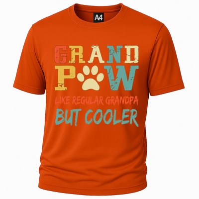 Fathers Day Gift Grandpaw Like Regular Grandpa But Cooler Cool Gift Cooling Performance Crew T-Shirt