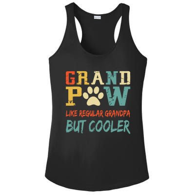 Fathers Day Gift Grandpaw Like Regular Grandpa But Cooler Cool Gift Ladies PosiCharge Competitor Racerback Tank