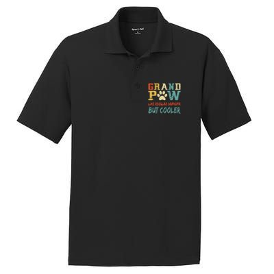 Fathers Day Gift Grandpaw Like Regular Grandpa But Cooler Cool Gift PosiCharge RacerMesh Polo