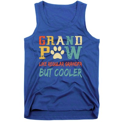 Fathers Day Gift Grandpaw Like Regular Grandpa But Cooler Cool Gift Tank Top