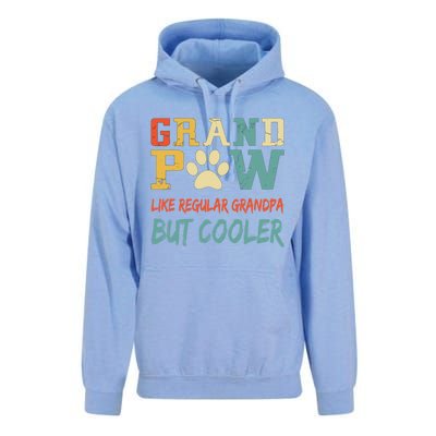 Fathers Day Gift Grandpaw Like Regular Grandpa But Cooler Cool Gift Unisex Surf Hoodie