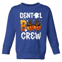 Funny Dental Ghost Boo Crew Pumpkin Halloween Spooky Season Gift Toddler Sweatshirt