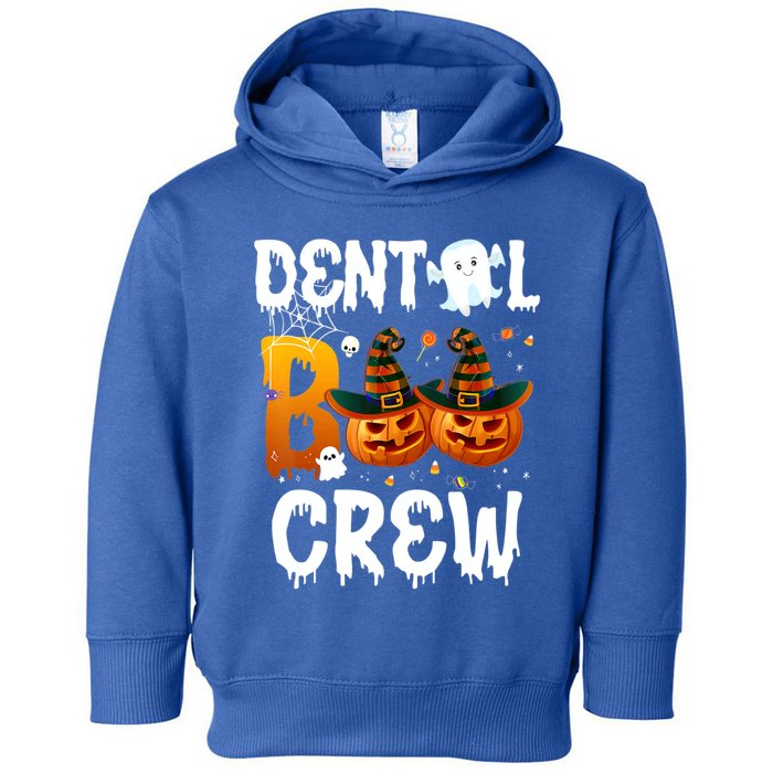 Funny Dental Ghost Boo Crew Pumpkin Halloween Spooky Season Gift Toddler Hoodie