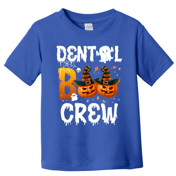 Funny Dental Ghost Boo Crew Pumpkin Halloween Spooky Season Gift Toddler T-Shirt