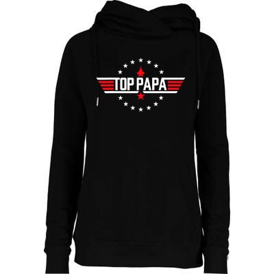 Fathers Day Gift Papa Gift From Grandkids Son Daughter Womens Funnel Neck Pullover Hood