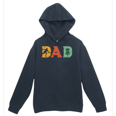 Funny Disc Golf Dad Retro Fathers Day Urban Pullover Hoodie