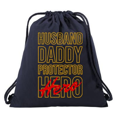 Father Day Gift For Husband Daddy Protector Hero Gift Drawstring Bag