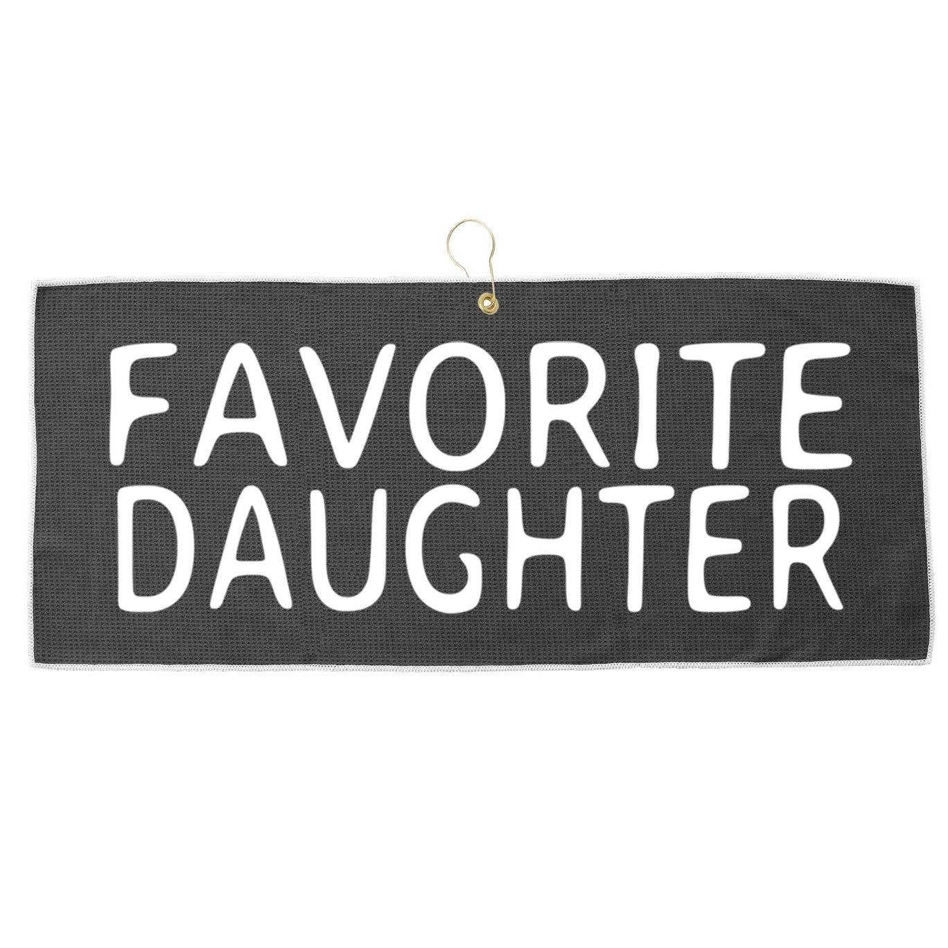 Favorite Daughter Gift Large Microfiber Waffle Golf Towel