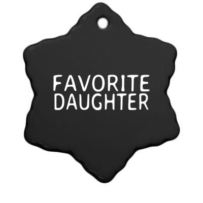 Favorite Daughter Gift Ceramic Star Ornament