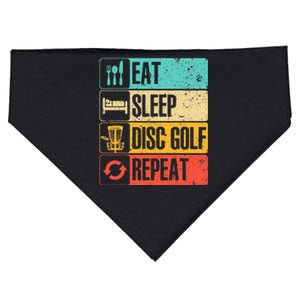 Funny Disc Golf Art For Golf Player Disc Golfers USA-Made Doggie Bandana