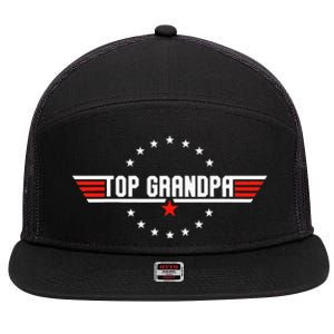 Fathers Day Gift Grandpa Gift From Grandkids Son Daughter 7 Panel Mesh Trucker Snapback Hat