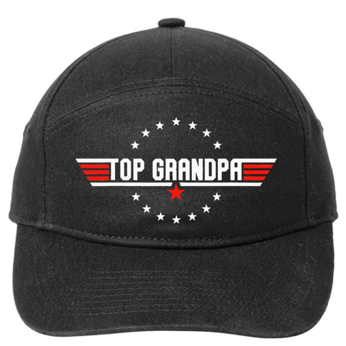 Fathers Day Gift Grandpa Gift From Grandkids Son Daughter 7-Panel Snapback Hat