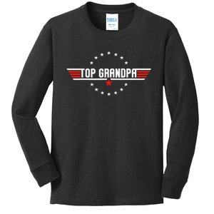 Fathers Day Gift Grandpa Gift From Grandkids Son Daughter Kids Long Sleeve Shirt