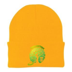 Funny Disc Golf Graphic Tree Gift Knit Cap Winter Beanie