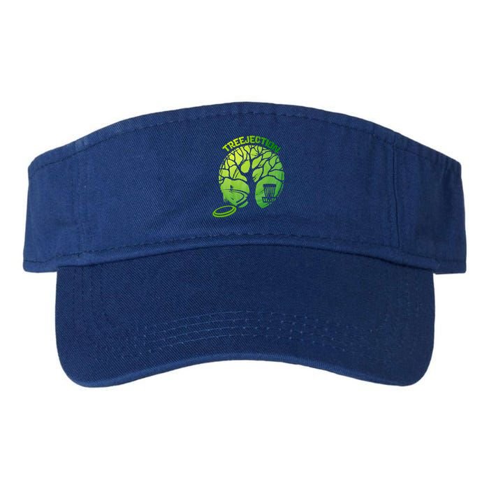 Funny Disc Golf Graphic Tree Gift Valucap Bio-Washed Visor