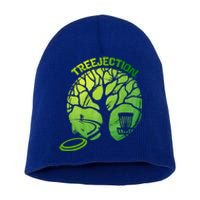 Funny Disc Golf Graphic Tree Gift Short Acrylic Beanie