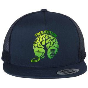 Funny Disc Golf Graphic Tree Gift Flat Bill Trucker Hat