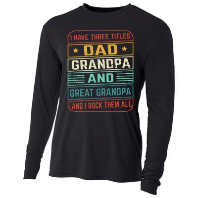 Fathers Day Gift from Grand Dad Grandpa Great Grandpa Cooling Performance Long Sleeve Crew