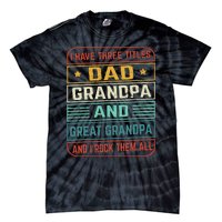 Fathers Day Gift from Grand Dad Grandpa Great Grandpa Tie-Dye T-Shirt