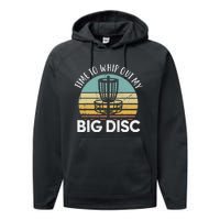 Funny Disc Golf Art For  Flying Disc Sport Players Performance Fleece Hoodie