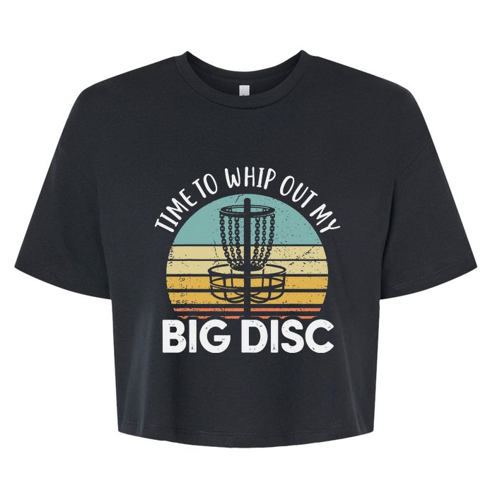 Funny Disc Golf Art For  Flying Disc Sport Players Bella+Canvas Jersey Crop Tee