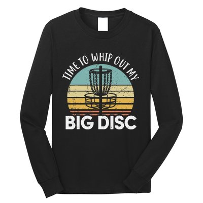 Funny Disc Golf Art For  Flying Disc Sport Players Long Sleeve Shirt