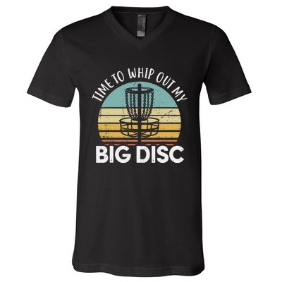 Funny Disc Golf Art For  Flying Disc Sport Players V-Neck T-Shirt