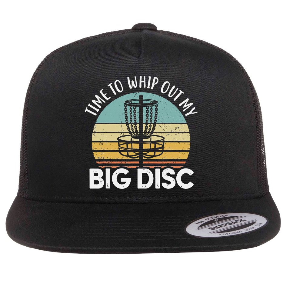 Funny Disc Golf Art For  Flying Disc Sport Players Flat Bill Trucker Hat
