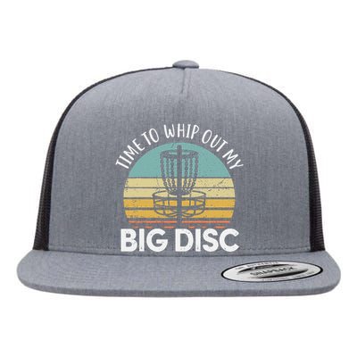 Funny Disc Golf Art For  Flying Disc Sport Players Flat Bill Trucker Hat