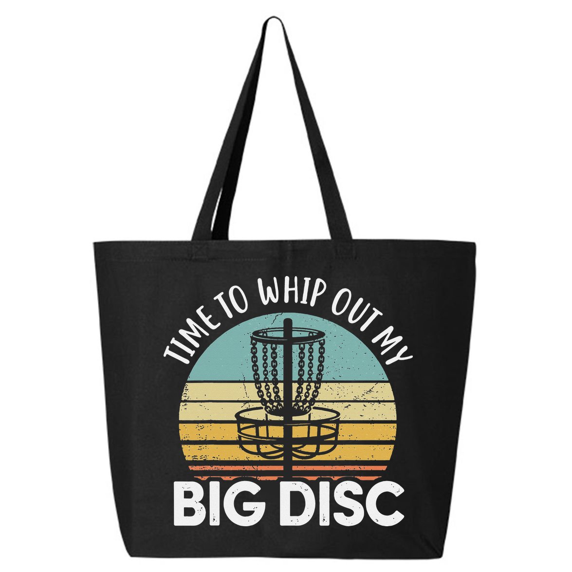 Funny Disc Golf Art For  Flying Disc Sport Players 25L Jumbo Tote