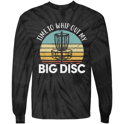 Funny Disc Golf Art For  Flying Disc Sport Players Tie-Dye Long Sleeve Shirt