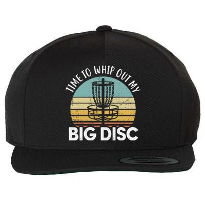 Funny Disc Golf Art For  Flying Disc Sport Players Wool Snapback Cap