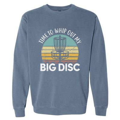 Funny Disc Golf Art For  Flying Disc Sport Players Garment-Dyed Sweatshirt