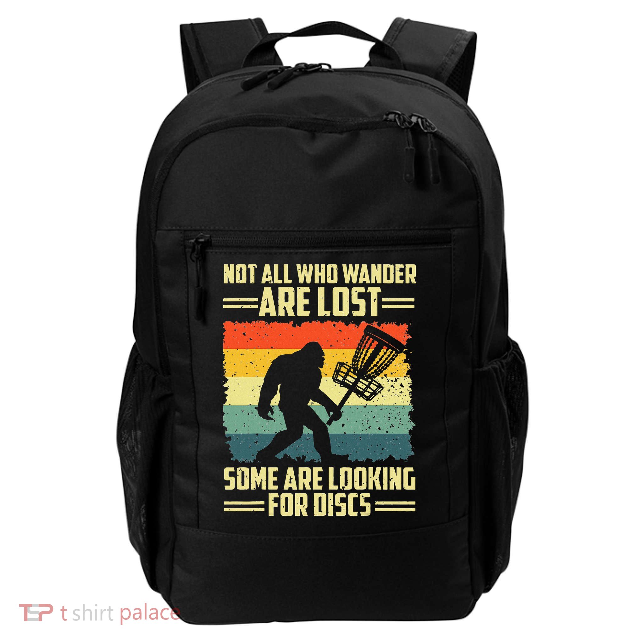 Funny Disc Golf Bigfoot For Disc Golf Players Backpack