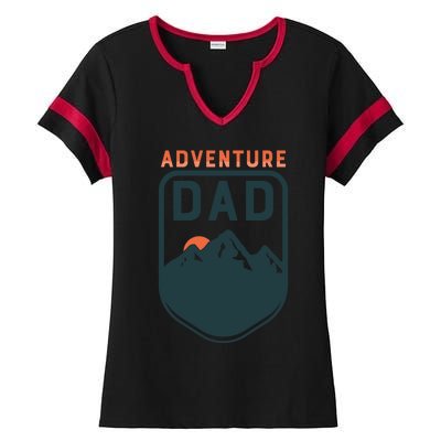 Fathers Day Gift Adventure Dad Gift Hiking Outdoors Camping Gift Ladies Halftime Notch Neck Tee