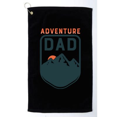 Fathers Day Gift Adventure Dad Gift Hiking Outdoors Camping Gift Platinum Collection Golf Towel