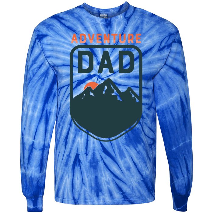 Fathers Day Gift Adventure Dad Gift Hiking Outdoors Camping Gift Tie-Dye Long Sleeve Shirt