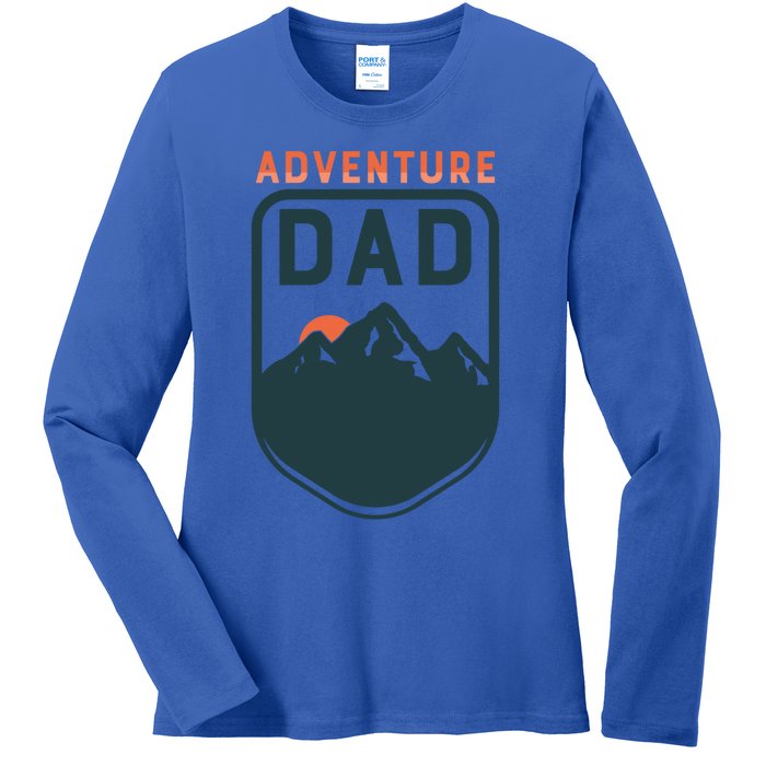 Fathers Day Gift Adventure Dad Gift Hiking Outdoors Camping Gift Ladies Long Sleeve Shirt